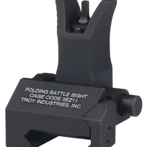 Troy Ind SSIGFBSFMBT00 Front Folding BattleSight M4 Black Hardcoat Anodized
