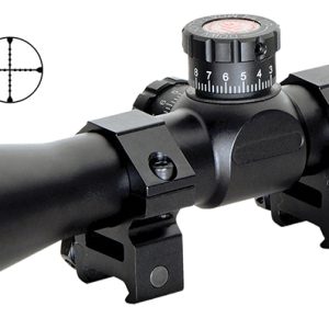 Truglo TG8504BT Tru-Brite Xtreme Compact Tactical 4x 32mm Obj 20.79 ft @ 100yds FOV 1" Tube Black Finish Mil-Dot