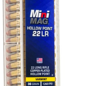 CCI 0031 Mini-Mag High Velocity 22LR 36gr Copper Plated Hollow Point 100 Per Box/50 Case