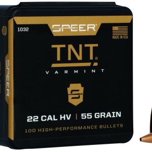 Speer 1032 TNT 22Cal 55gr Jacketed Hollow Point 100 Per Box/5 Case