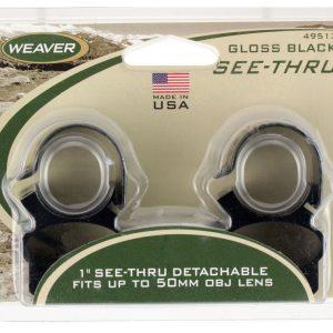 Weaver Mounts 49513 See-Thru Detachable Black Gloss 1"