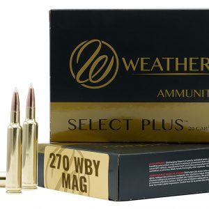 Weatherby N270150PT Select Plus 270WthbyMag 150gr Nosler Spitzer Partition 20 Per Box/10 Case