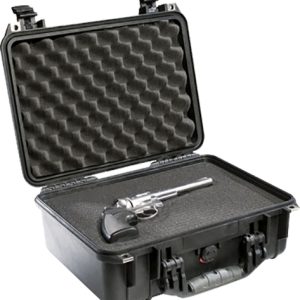 Pelican 1450000110 Protector Case Black Polypropylene Holds Handgun