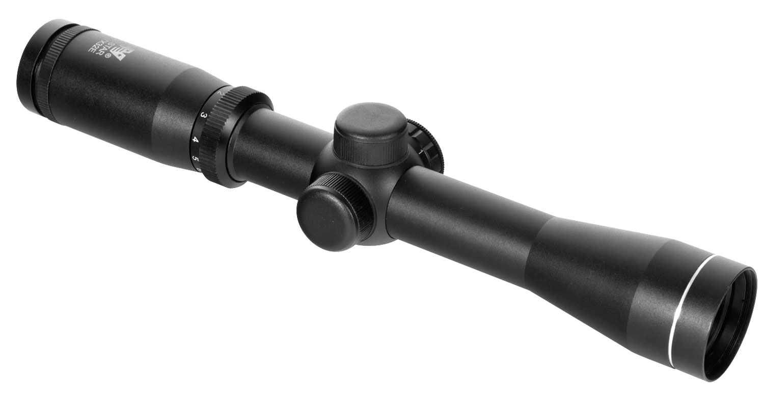 NcStar SEPB2732B Pistolero 2-7x 32mm Illuminated Red Plex Reticle 1" Tube Black Anodized Aluminum