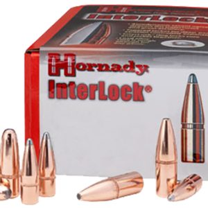 Hornady 4502 InterLock  45 Cal .458 350 gr Round Nose 50 Per Box/ 15 Case