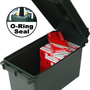 MTM Case-Gard AC50C11 Ammo Can 50Cal Rifle Forest Green Polypropylene