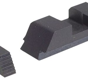 AmeriGlo GT504 Range Series Sight Set for Glock Black Serrated Front-Black Rear