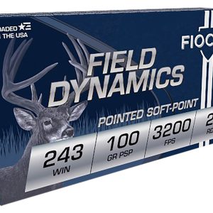 Fiocchi 243SPD Field Dynamics 243Win 100gr Pointed Soft Point 20 Per Box/10 Case