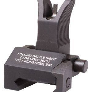 Troy Ind SSIGFBSFMBT01 Tritium Front Folding BattleSight M4 Black Hardcoat Anodized for M4