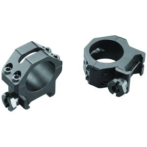 Weaver Mounts 48360 Four-Hole Skeleton Rings  Matte Black 1" Medium