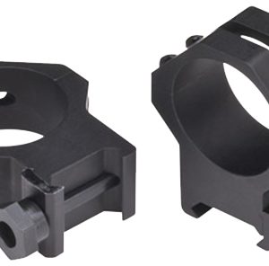 Weaver Mounts 48366 Four-Hole Skeleton Rings  Matte Black 30mm High