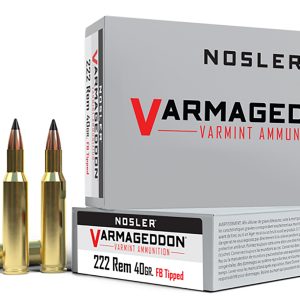 Nosler 65135 Varmageddon 222Rem 40gr Flat Base Tipped 20 Per Box/20 Case