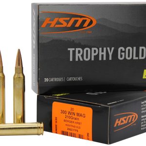 HSM 300WM210VLD Trophy Gold Extended Range 300 Win Mag 210 gr Berger Hunting VLD Match 20 Per Box/ 20 Case