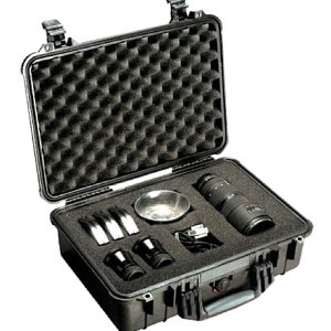 Pelican 1500000110 Protector Case Black Polypropylene Holds Handgun