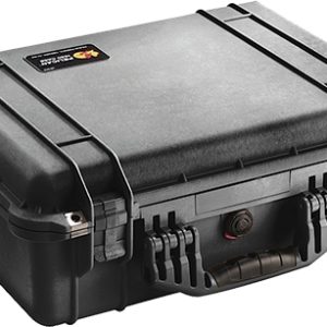 Pelican 1520000110 Protector Case Black Polypropylene Holds Handgun