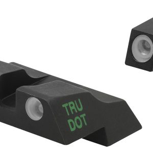 Meprolight USA 102263301 Tru-Dot Sight Set Green Tritium Front/Orange Tritium Rear/Black Frame, Compatible w/ Glock 26/27, Post/Dovetail Mount