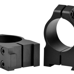 Warne 1BM Maxima Matte Black Steel 1" Tube Medium Vertical Split Dovetail, 0 MOA Fits CZ 550