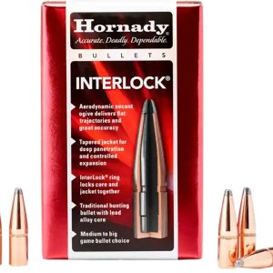Hornady 3033 InterLock 30 Cal .308 150 gr Boat Tail Soft Point 100 Per Box/ 15 Case