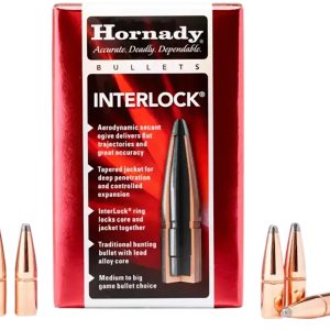 Hornady 3040 InterLock 30 Cal .308 165 gr Soft Point 100 Per Box/ 15 Case