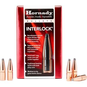 Hornady 3072 InterLock 30 Cal .308 180 gr Boat Tail Spire Point 100 Per Box/ 15 Case
