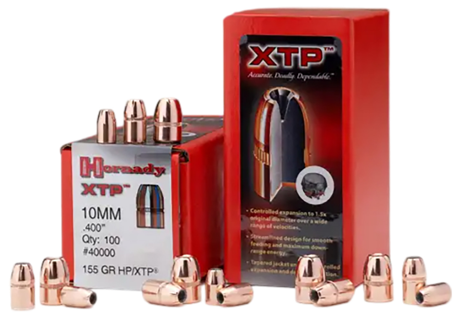 Hornady 45100 XTP 45 Cal .451 185 gr Hollow Point 100 Per Box/ 15 Case