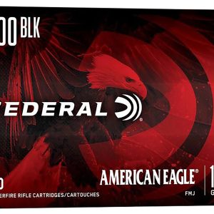 Federal AE300BLK1 American Eagle Rifle 300Blackout 150gr Full Metal Jacket Boat Tail 20 Per Box/25 Case