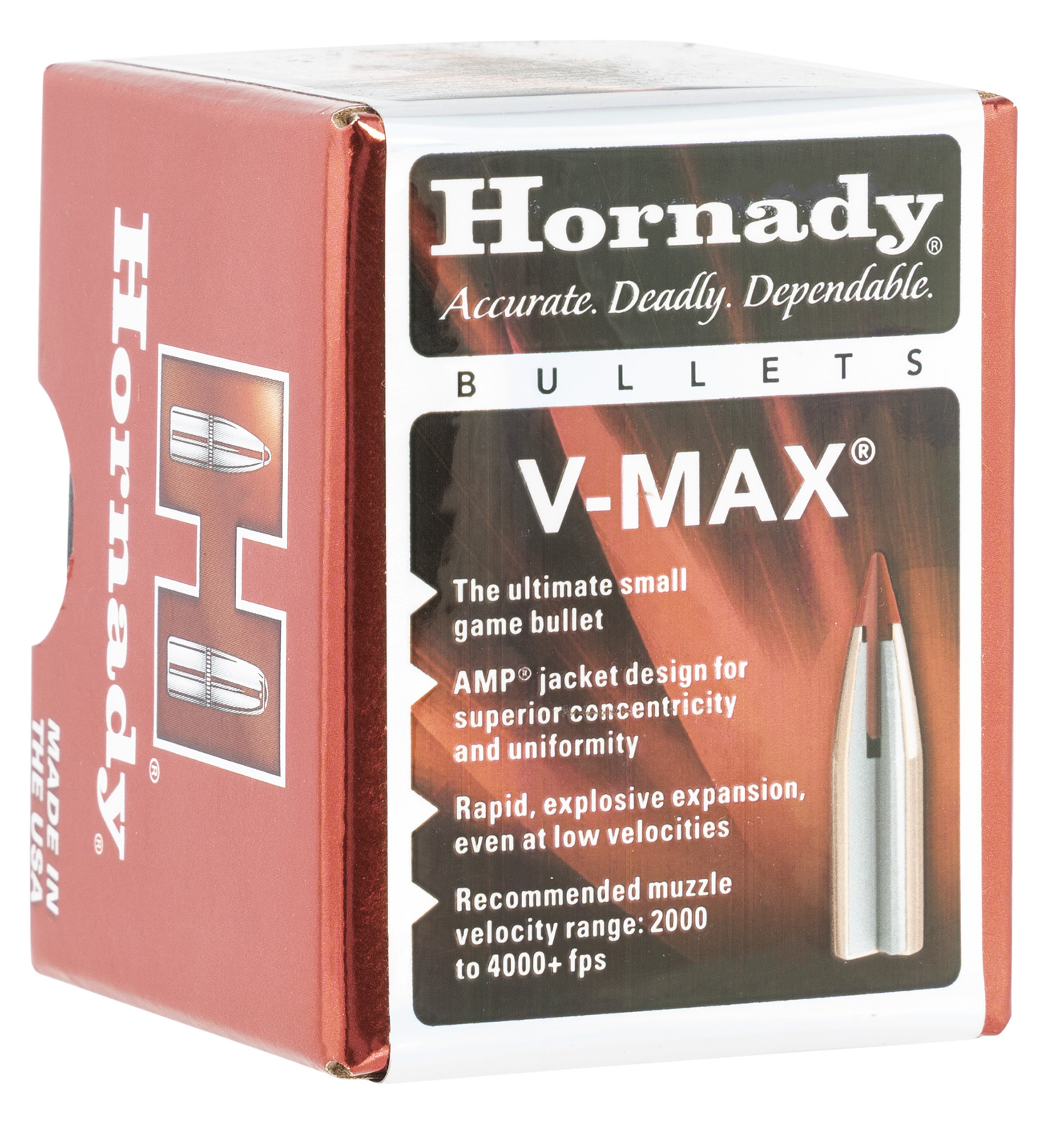 Hornady 21710 V-Max 17 Cal .172 20 gr V Max 100 Per Box/ 40 Case