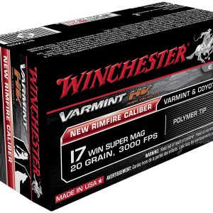 Winchester Ammo S17W20 Varmint HV 17WSM 20gr Polymer Tip 50 Per Box/10 Case