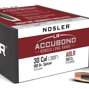 Nosler 58456 AccuBond Long Range 30Cal 190gr Spitzer Point 100/Box