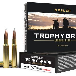 Nosler 47118 Trophy Grade 7x57mmMauser 140gr Nosler AccuBond 20 Per Box/10 Case