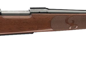 Winchester Guns 535201212 Model 70 Featherweight Compact 243 Win Caliber with 5+1 Capacity, 20" Barrel, Brushed Polish Blued Metal Finish & Satin Walnut Fixed Feather Checkered Stock Right Hand