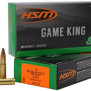 HSM 300BLK3N Game King 300 Blackout 125 gr Pro Hunter 20 Per Box/ 25 Case