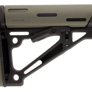 Hogue 15250 OverMolded Collapsible Buttstock OD Green OverMolded Rubber Black Synthetic AR-15, M16, M4