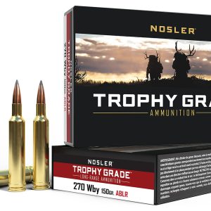 Nosler 60150 Trophy Grade Long-Range 270WthbyMag 150gr Nosler Spitzer AccuBond Long Range 20 Per Box/10 Case