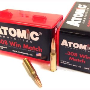 ATOMIC 308 WIN 175GR MATCH - BTHP 50RD 10BX/CS