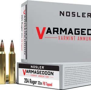 NOSLER VARMAGEDDON 204 RUGER - 32GR FBT 20RD 20BX/CS