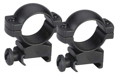 TRADITIONS RINGS 1" WEAVER - HIGH MATTE BLACK