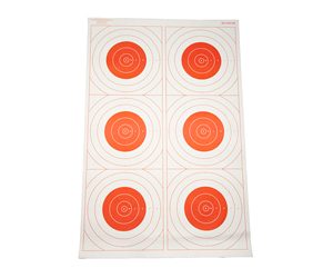 ACTION TGT BLSEYE MILI RED 100PK