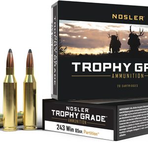 NOSLER TROPHY GRADE 243 WIN - 85GR PARTITION TIP 20RD 10BX/