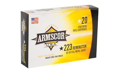 ARMSCOR 223REM 55GR FMJ 20/1000 - Image 2