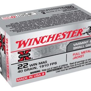 WINCHESTER SUPER-X 22WMR 40GR - FMJ 1910FPS 50RD 40BX/CS