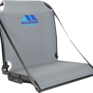 MILLENNIUM B100 BOAT SEAT WITH - ARM REST STRAPS GRAY