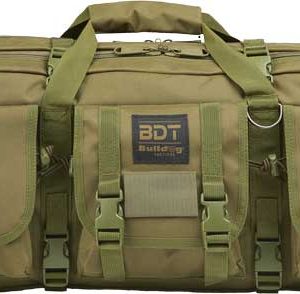 BULLDOG 43" SINGLE TACTICAL CS - 3 LARGE ACCESSORY POCKETS GRN