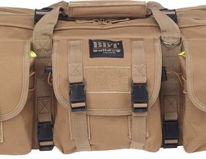 BULLDOG 43" SINGLE TACTICAL CS - 3 LARGE ACCESSORY POCKETS TAN