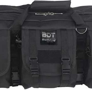 BULLDOG 43" 2 GUN TACTICAL CSE - 3 LARGE ACCESS POCKETS BLACK