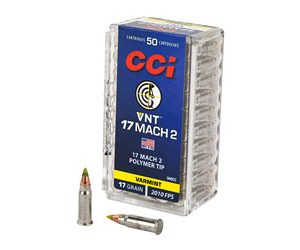 CCI 17 MACH 2 17GR VRMNT TIP 50/5000