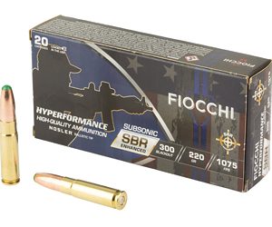 FIOCCHI HYPR SBR 300BLK 220GR 20/200