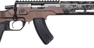 CHRISTENSEN MPR RIMFRE 22WMR - 16" CF/CHASSIS BROWN ADJ FLDG