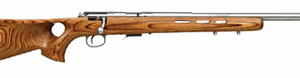SAVAGE 93R17-BTVS 17HMR 21"HB - ACCU TRIGGER SS/BRN LAM T-HOLE