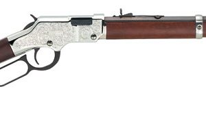 HENRY H4 SILVER EAGLE 22S/L/LR - 20" OCTAGON WALNUT ENGRAVED